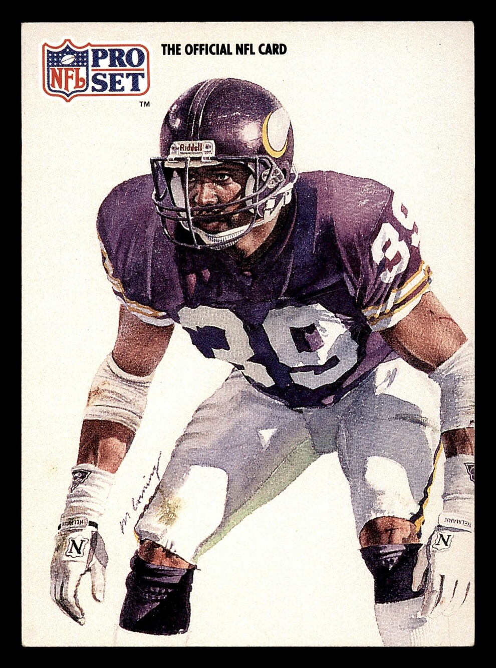 1991 Pro Set #398 Carl Lee Football Card Minnesota Vikings CB